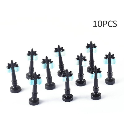 

10pcsset Mini Street Light Fairy Garden Resin DIY Craft Ornaments Miniature Landscape Model Home Decoration Photography Props Chi