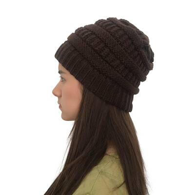 

Tailored Men Women Autumn Winter Outdoor Warm Hats Crochet Knit Holey Beanie Cap