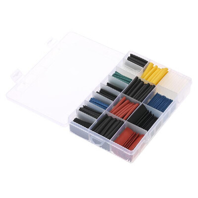 

580PCS Assorted 21 Polyolefin Heat Shrink Tubing Tube Halogen-Free 6 Colors 11 Sizes Sleeving Wrap Wire Cable Kit φ10-φ10mm