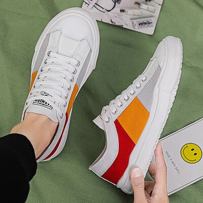 

Summer cloth shoes mens casual canvas shoes wild personality trend camouflage tide shoes student youth mens shoes