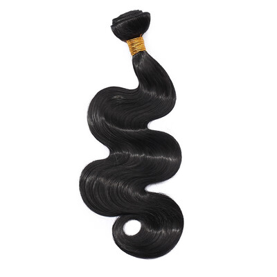 

Body Wave Synthetic Hair Weave 3 Hair Bundles Deals 16 18 20 Inches Color 1B Black Synthetic Hair Weft