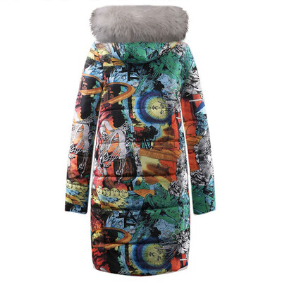 

Toponeto Womens Winter Long Down Cotton Ladies Parka Hooded Coat Quilted Jacket Outwear