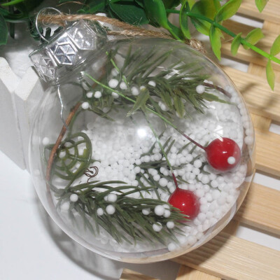 

New Christmas Tree Drop Pendant Ornaments Clear Hanging Ball Christmas Party Decorations