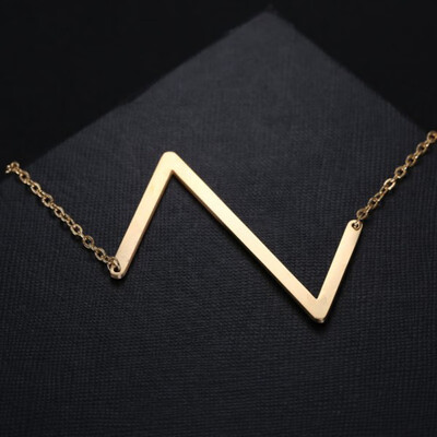 

Gold Color 26 Letter Alphabet Pendant Necklace Free combination Initial Charm Women Jewelry