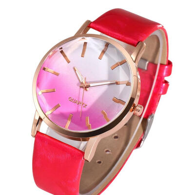 

Popular Gradual Color Scale Ladies WristWatch Temperament Beautiful Simple Gifts Fashion Girls 2018 Womens Quartz watch D