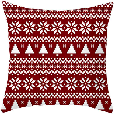 

Tailored 2020Merry Christmas Pillow Cases Cotton Linen Sofa Cushion Cover Home Decor