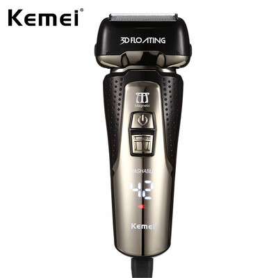 

KM - 1531 Fully Washable Men Electric Shaver 3 Blade Rechargeable Razor