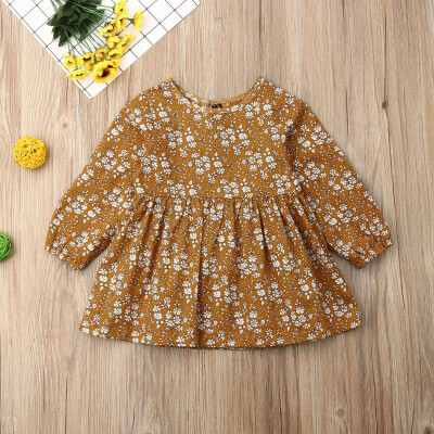 

Lovely Toddler Infant Baby Girl Flower Clothes Dress Tutu Skirt Dress Autumn Winter