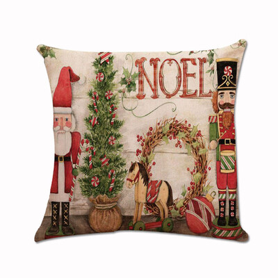 

〖Follure〗Christmas Xmas Santa Claus Cushion Cover Pillow Case Square Car Home Decor