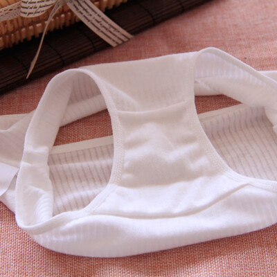 

Womens solid color ribbed breathable comfortable low waist ladies underwear code