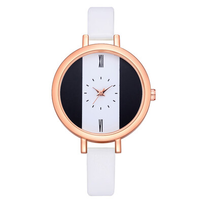 

Minimalism Womens Watches Golden Border Thin Dial Ladies Fashion Quartz Wristwatch Leather Strap Clock Business Reloj Mujer