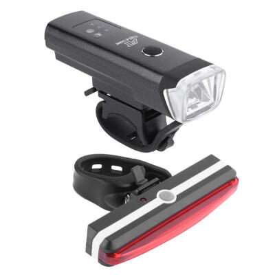 

Waterproof USB Charging Bicycle Night Cycling T6 LED Headlight Taillight