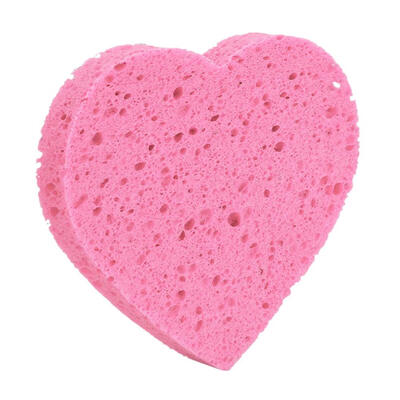 

Heart Shaped Wood Pulp Cotton Face Wash Cleansing Sponge Soft Cosmetic Puff
