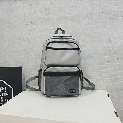 

Shoulder Bag Mens Large Capacity Simple College Windshield Chao Ku Backpack University High School Students Backpack
