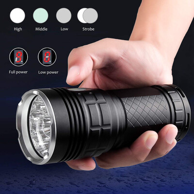 

Saidsome SupwildFire 8 x XM- T6 LED Power Digital Display Hunting Flashligt flashlight lamp