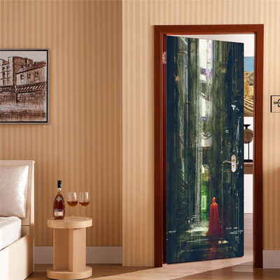 

Toponeto Door Sticker Decorative Painting Bedroom Living Room TV Wall Decoration