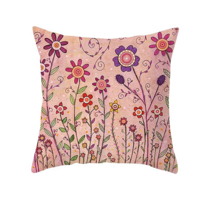 

〖Follure〗Natural Pattern Printing Dyeing Sofa Bed Home Decor Pillow Cover Cushion Cover