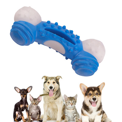 

Gobestart Pet Dog Bone Resistant To Bite Toy Dog Chew Food Bone Gnawing Teeth Pet Toys