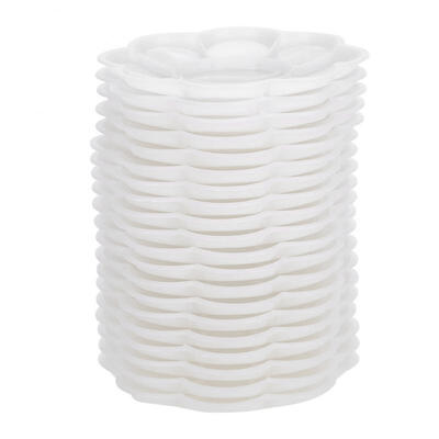 

Greensen 20Pcs Plastic Nail Art Palette Dish Tray Nail Pigment Mixing Holder Nail Painting Tool