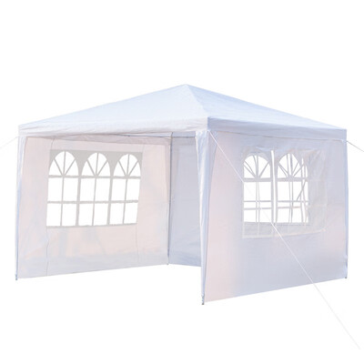 

Third Upgrade 10x10 Canopy Party Wedding Tent Heavy Duty Gazebo Cater Events 3 Sides