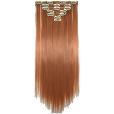 

〖Follure〗Full Head Women Clip Synthetic High Temperature Wire Straight Hair Piece