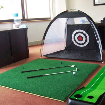 

2M Golf Cage Oxford Cloth Detachable Swing Hitting Practice Net Trainer Indoor Outdoor Training Aids