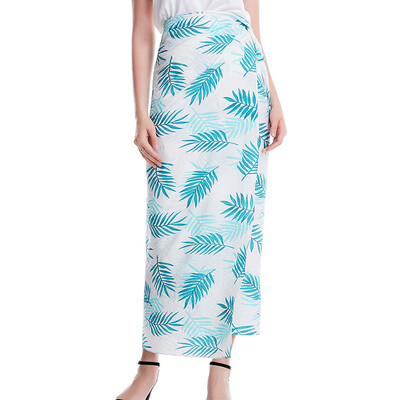 

Womens Summer Beach Casual Printed Maxi Skirt Retro Boho Holiday Loose Bottoms