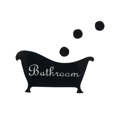 

〖Follure〗3D Mirror Sticker Funny Door Entrance Sign kids Men Women Bathroom DIY Wall
