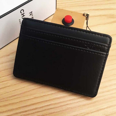 

Tailored Mini Leather Wallet Wallet ID Credit Card Holder Male Small Wallet Wallets BK