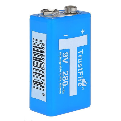 

Trustfire 9V 280mAh Li-ion High Volume Rechargeable Batteries