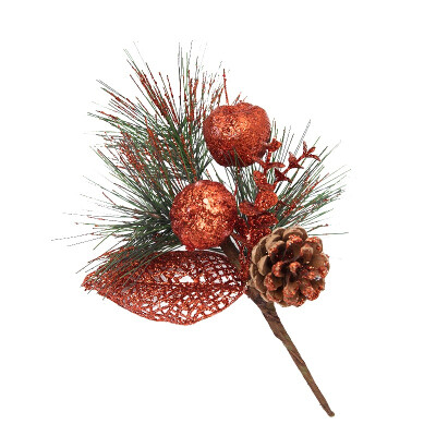 

New Hot Artificial Simulation Pine Stems Pine Cone Branches Christmas Tree Decorations Handmade Flower Arrangements Art Crafts