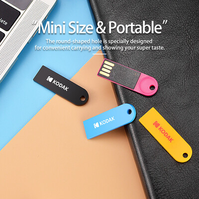 

KODAK K212 Slim U Disk Portable USB 20 On-Vehicle Music U Drive Waterproof Mini Size 16GB Black
