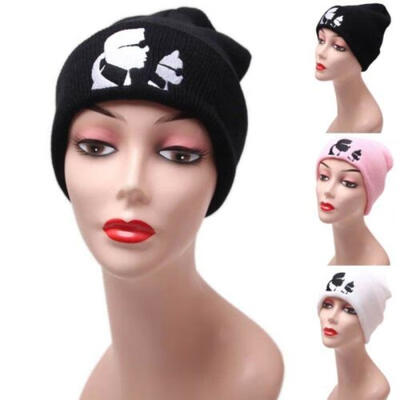 

Winter Hats for Woman Hip Hop Knitted Hat Womens Warm Slouchy Cap Crochet