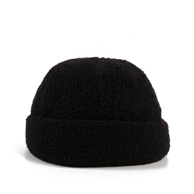 

Hat women fallwinter new wool landlord hat student street hip-hop brimless Guapi Hat Korean fashion Turtleneck Hat