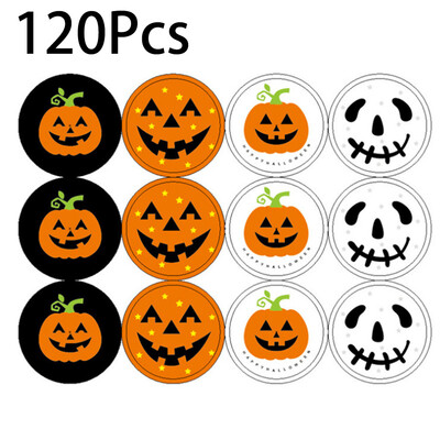 

Siaonvr Halloween Pumpkin Stickers 120pcs Packaging Seal Diy Candy Gifts Tags Labels New