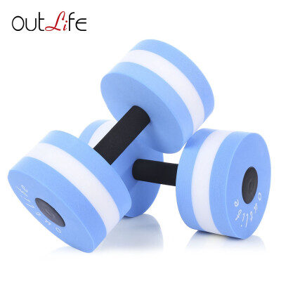 

Outlife 2pcs Fitness Pool Exercise EVA Water Aquatics Dumbbell for Swimming Training