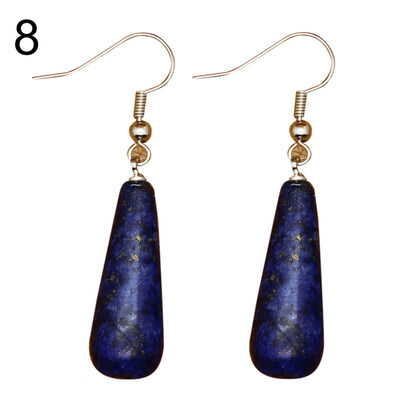 

Vintage Water Drop Shape Stone Dangle Women Hook Earrings Party Jewelry Gift