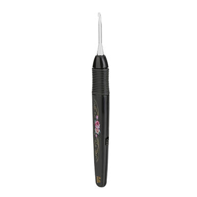 

25-65mm Rose Crochet Hooks w LED Light DIY Knitting Needles Sewing Tool