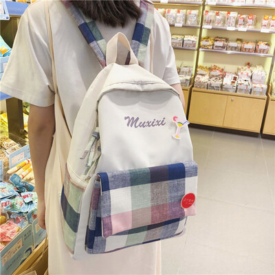 

Ins wind bag female Korean version of small fresh high school students Joker Mori ancient sense of campus backpack