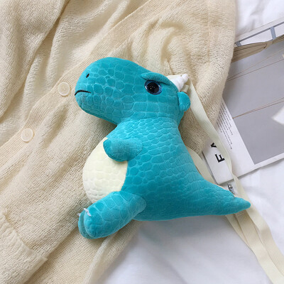 

Cartoon cute cute little dinosaur fashion girl shoulder bag 2019 new casual personality wild Messenger bag
