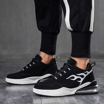 

2019 new air cushion shock absorber basketball shoes mens Korean version of the tide wild sports shoes large size students running shoes