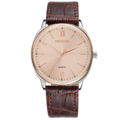 

SKONE Casual Ultra-thin Men Watches Elegant Simple Quartz Watch 5ATM Water-resistant Male Wristwatch Relogio Musculino