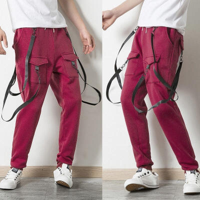 

Men&39s Slim Fit Urban Straight Leg Trousers Casual Pencil Jogger Cargo Pants