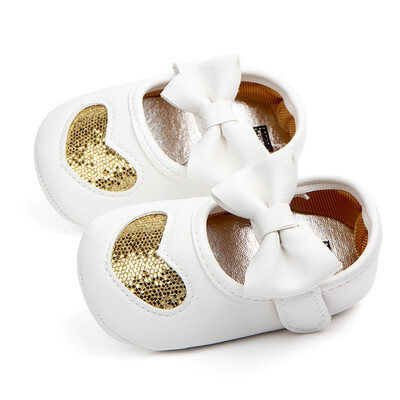 

Spring&Autumn Girl Cute A Heart Baby Butterfly-knot Princess Shoes Baby Shoes Soft Non-slip Synthetic Leather Baby Shoes 4 C