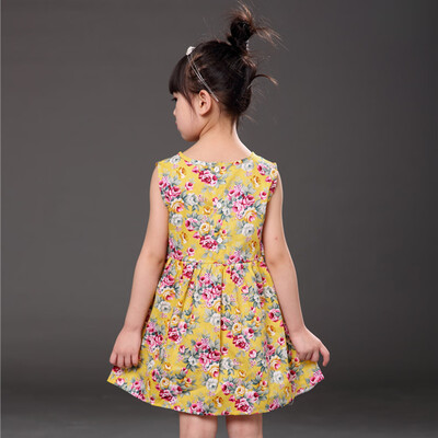 

Kids Children Girls Sleeveless Floral Princess Dress Spring Summer Dress