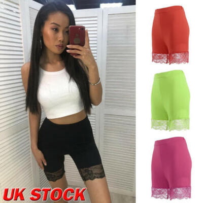 

Women Ladies Elastic Soft Safety Lace Modal Under Shorts Pants underwear UK 6-20