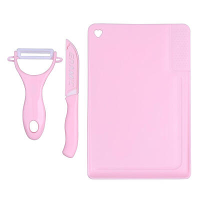 

3pcs Ceramic Knife Vegetable Fruit Peeler Set Multifunctional Kitchen Tools