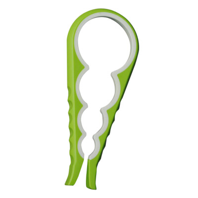 

Siaonvr Jar Bottle Cover Gourd-shape 4 in 1 Key Multifunction Can Opener Kitchen Tool BU