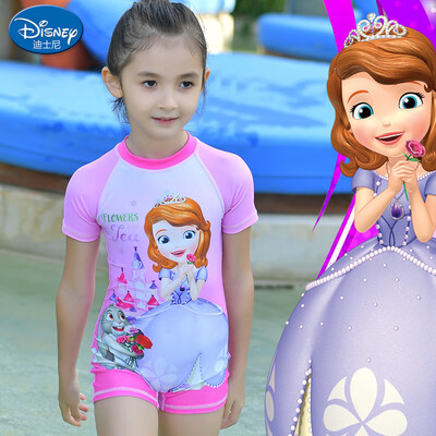 

Disney DISNEY childrens swimsuit Disney Sophia Princess series girls conjoined surf clothing SPF10007B pink 130
