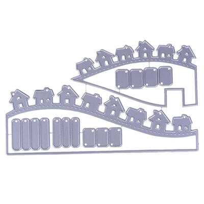 

2pcs House DIY Cutting Dies Stencils Scrapbook Embossing Craft Album Card